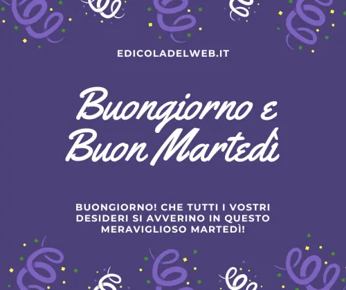 Buongiorno Buon Martedì 25 Ottobre 2022: immagini nuove e frasi da copiare