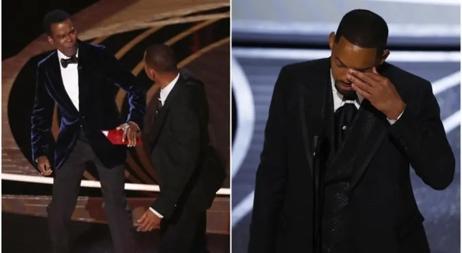 Will Smith colpisce Chris Rock sul palco degli Oscar dopo lo scherzo di Jada Pinkett Smith￼