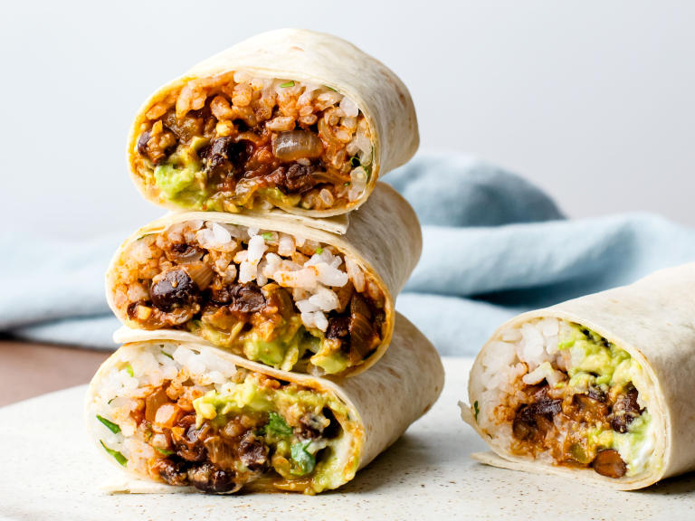 Burrito Ricetta: riso, pollo, alla messicana, senza carne, veloce